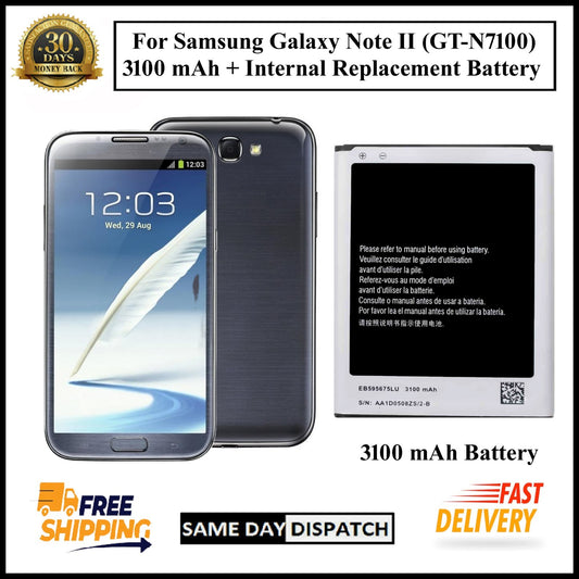 For Samsung Galaxy Note II/Note 2(GT-N7100)3100mAh+ Internal Replacement Battery