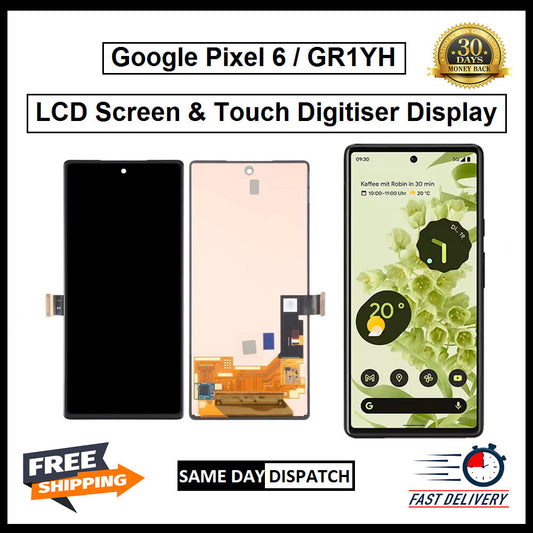 For Google Pixel 6 LCD Display Screen Touch Digitizer Replacement Black 