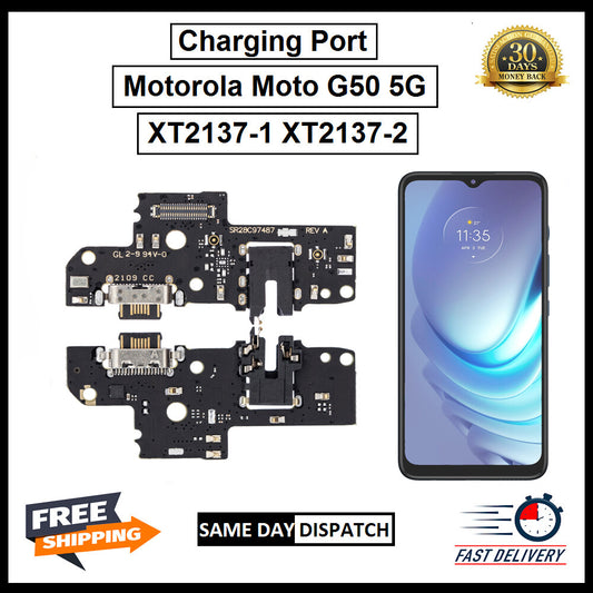 For Motorola Moto G50 5G / XT 2137-1 / XT 2137-2 Charging Port Flex Replacement 