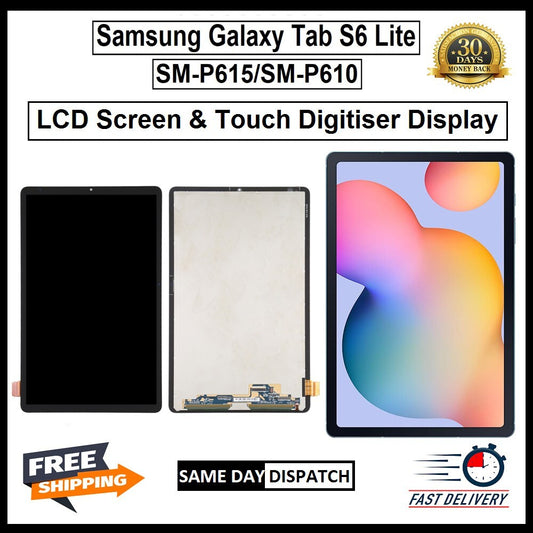 For Samsung Galaxy Tab S6 Lite / P610 P615 LCD Display Touch Screen Replacement