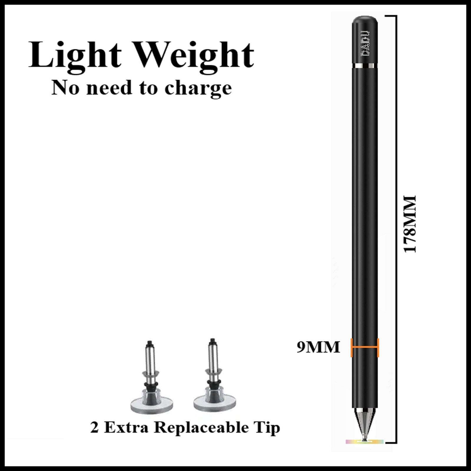 For Dadu Passive Capacitive Stylus Pen With Extra 2 Replaceable Tip