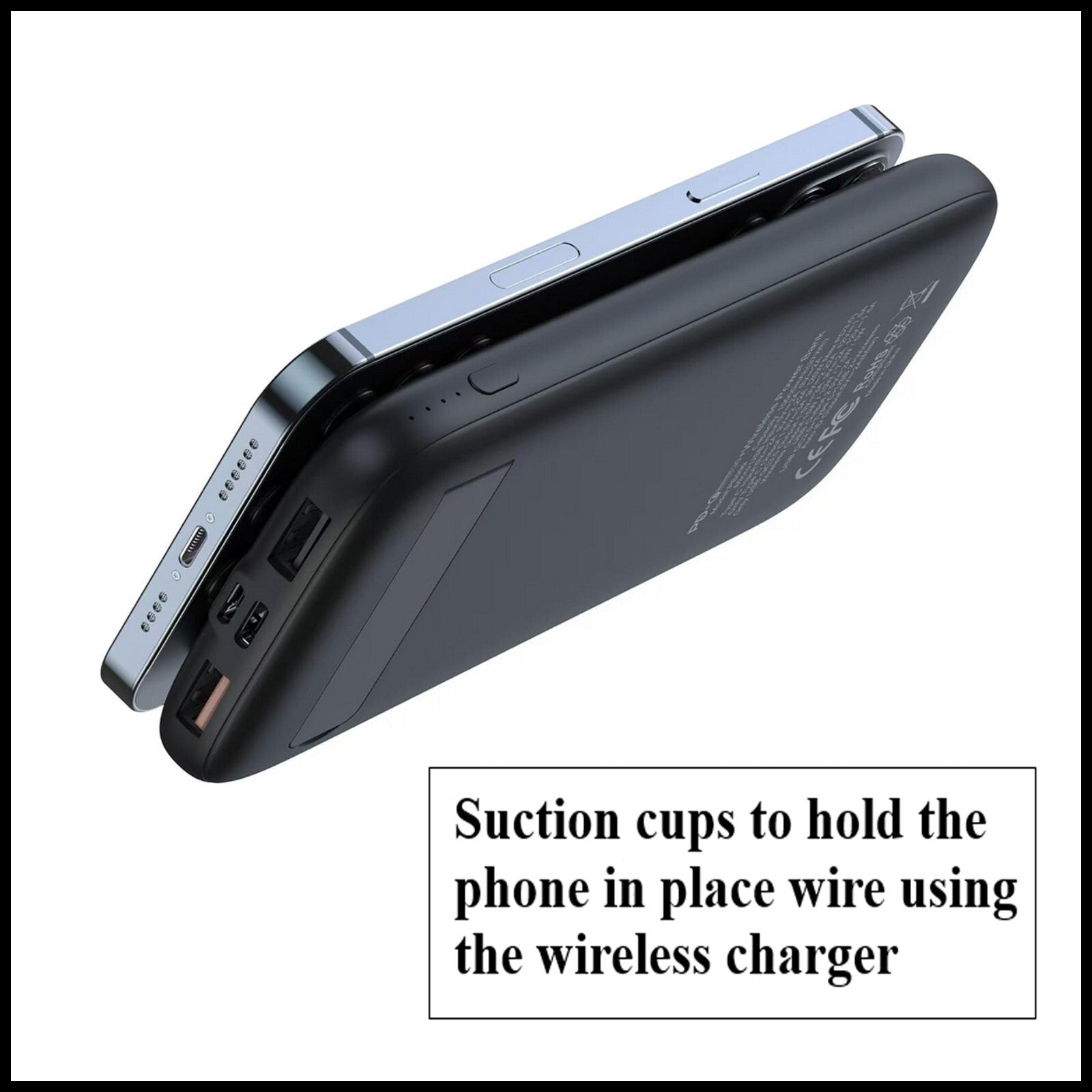 For Budi 10000mAh 15W Wireless Pocket Power Bank 20W PD Fast Charging, QC 3.0