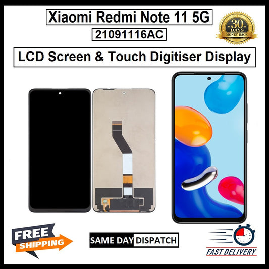 For Xiaomi Redmi Note 11 5G LCD Display Screen Touch Digitizer Replacement