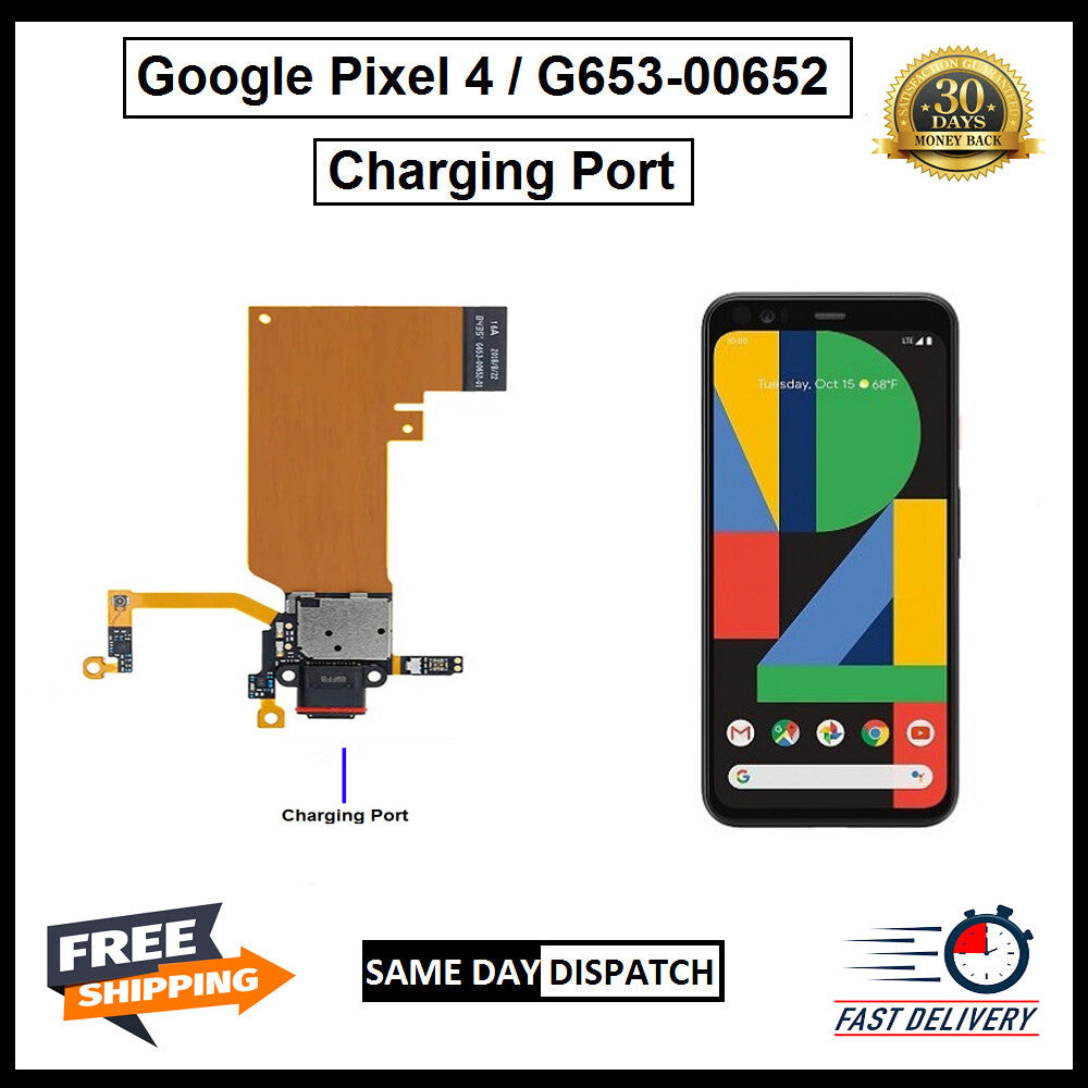 For Google Pixel 4 USB Replacement Charging Port Board Flex Connector
