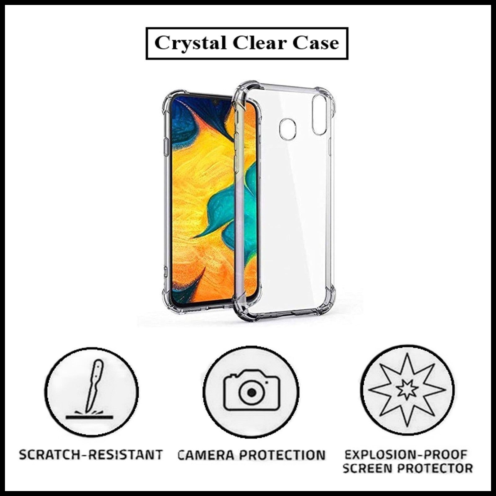 For Samsung Galaxy A30 King Kong Anti Burst & Silicon Shockproof Case Cover