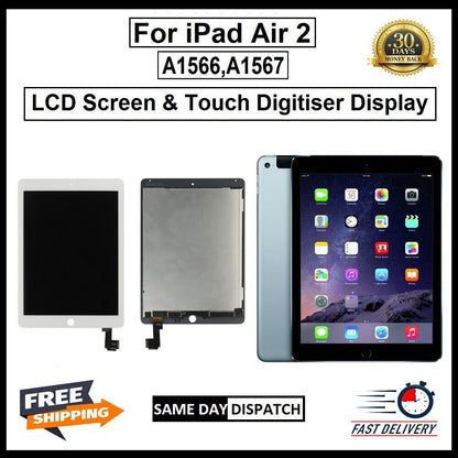 For Apple iPad Air 2 A1566 A1567 Touch Screen Display Replacement LCD