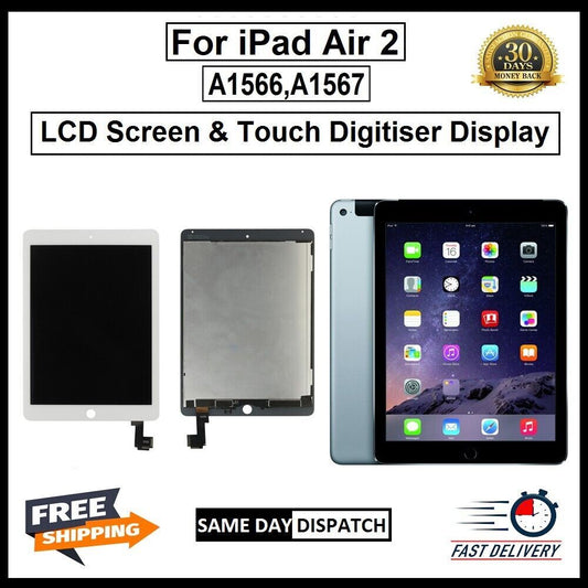 For Apple iPad Air 2 A1566 A1567 Touch Screen Display Replacement LCD
