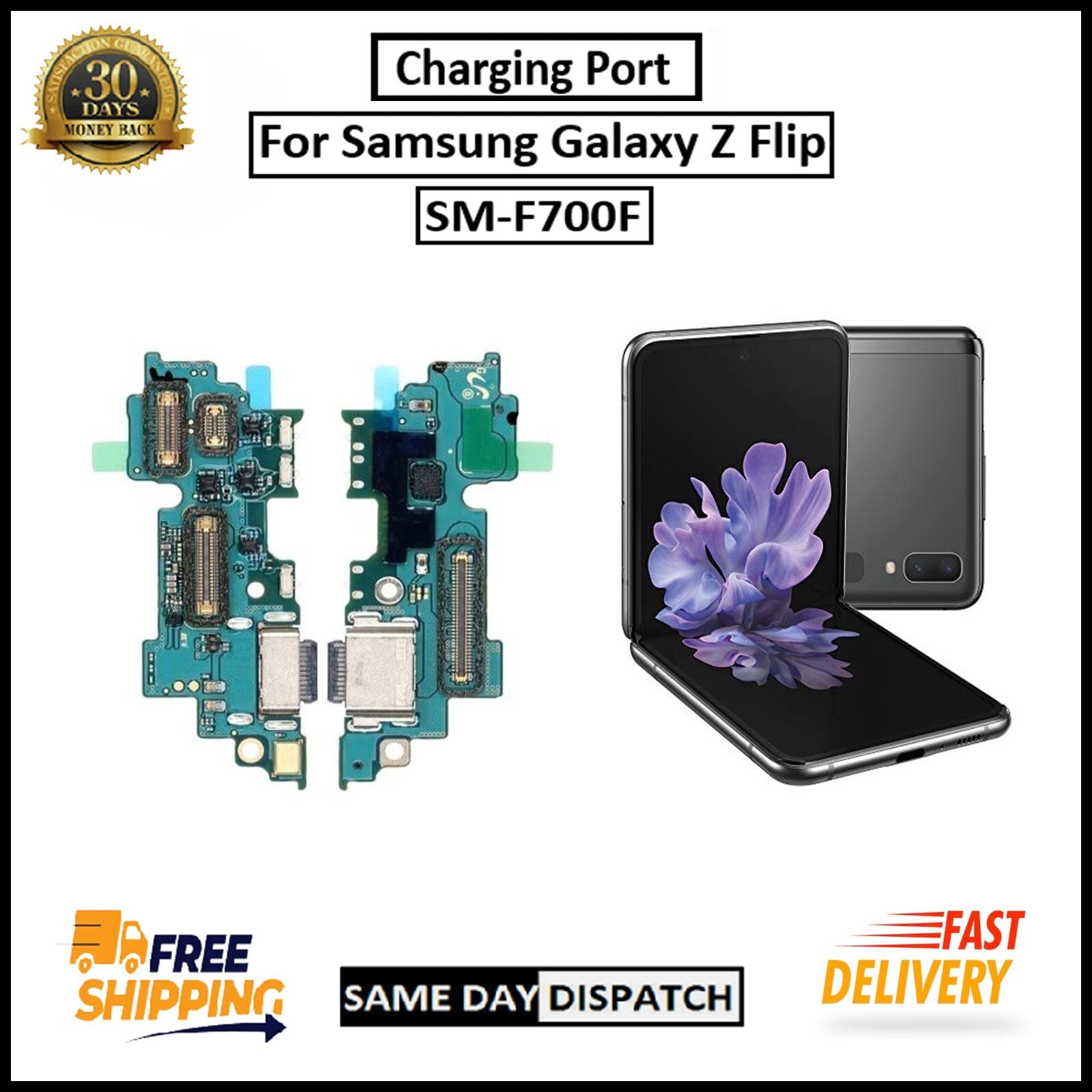 For Samsung Galaxy Z Flip Charging Port Board Connector Replacement