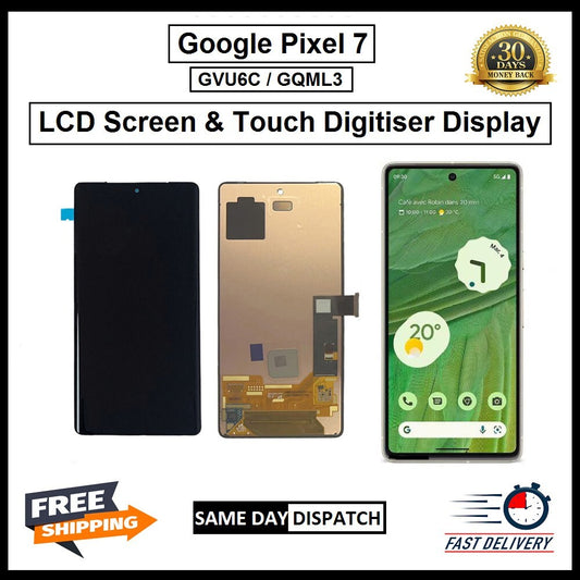 For Google Pixel 7 / GVU6C/GQML3 LCD Display Screen Touch Digitizer Replacement