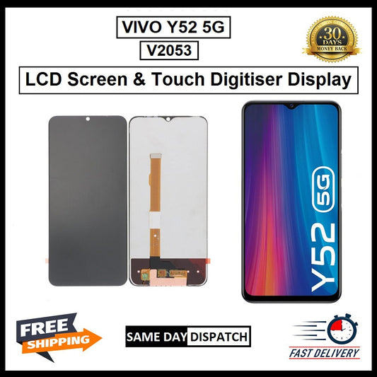 For Vivo Y52 5G  Display Screen Touch Digitizer Replacement  LCD