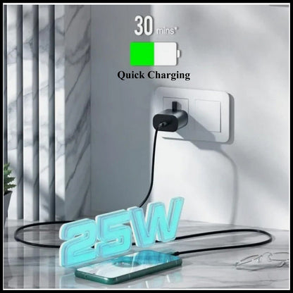 For Dadu 25W Type-C Power Adapter With Type-C to Type-C Fast Charger Cable