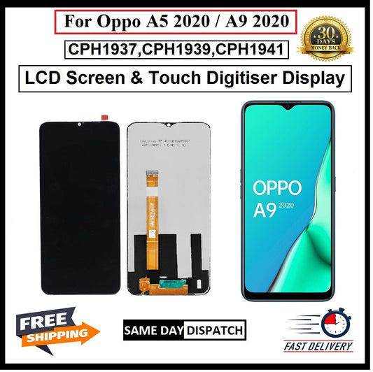 For Oppo A5 2020 / A9 2020 LCD Display Screen Touch Digitizer Replacement