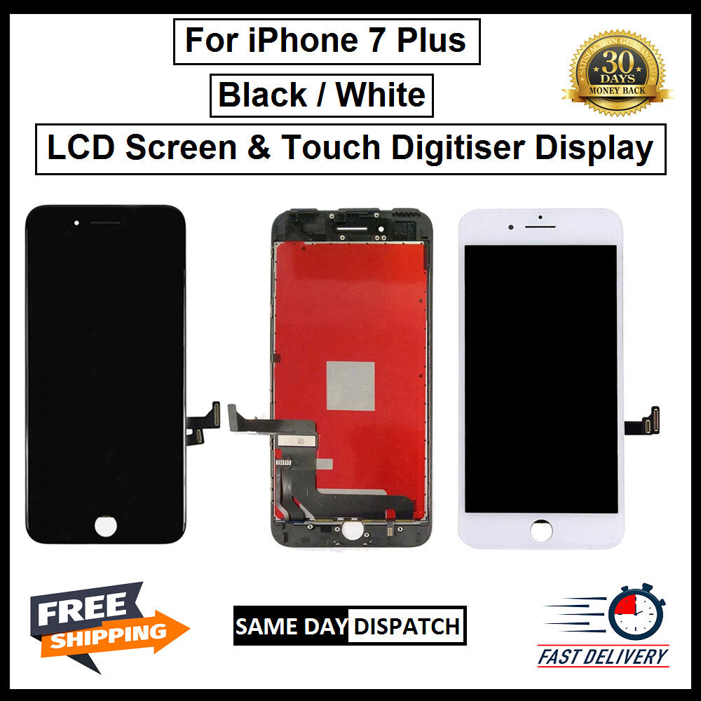 For iPhone 7 Plus Black and White 3D Premium Version Replacement Display LCD
