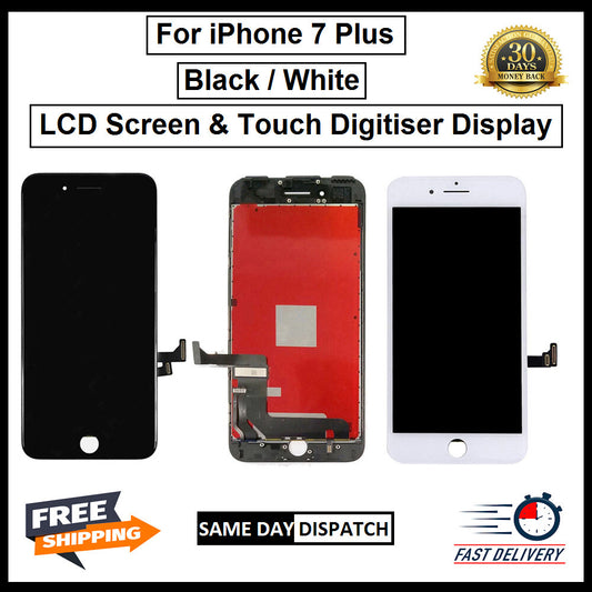 For iPhone 7 Plus Black and White 3D Premium Version Replacement Display LCD