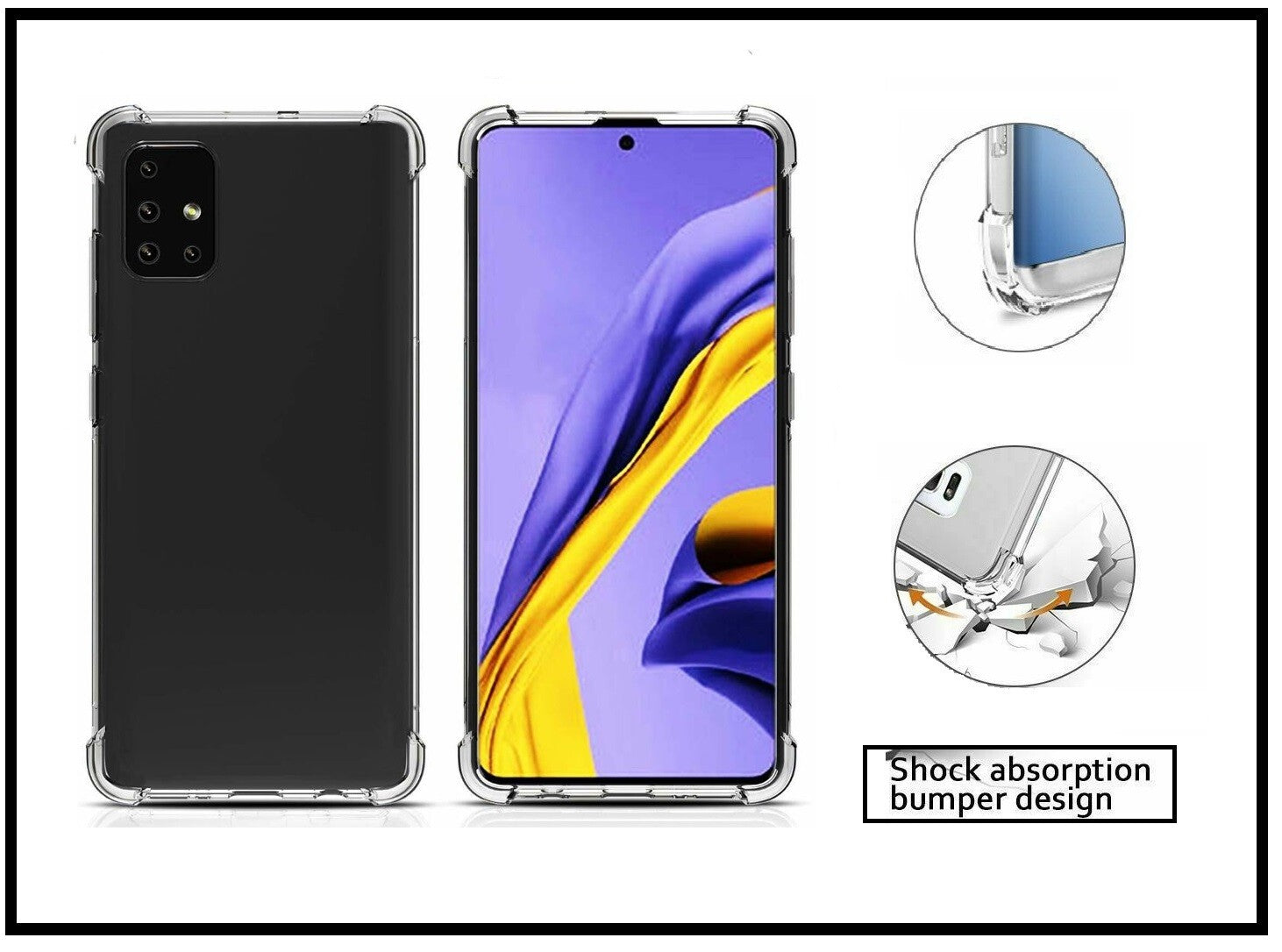 For Samsung Galaxy A71 King Kong Anti Burst & Silicon Shockproof Case Cover