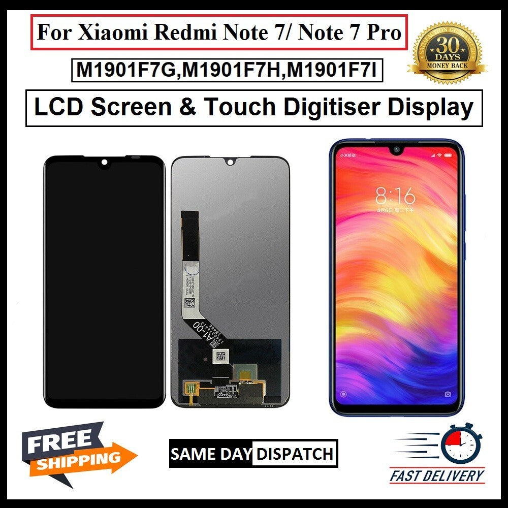 For Xiaomi Redmi Note 7 / Note 7 Pro LCD Display Screen Touch Replacement