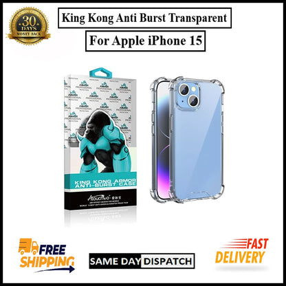 For Apple iPhone 15 King Kong Anti Burst & Silicon Shockproof Case Cover