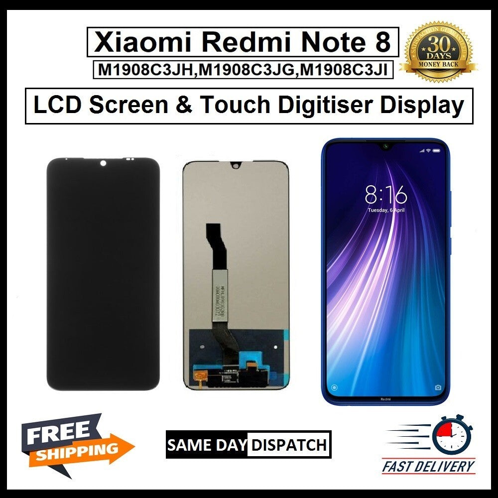 For Xiaomi Redmi Note 8 / Note 8T LCD Display Screen Touch Digitizer Replacement