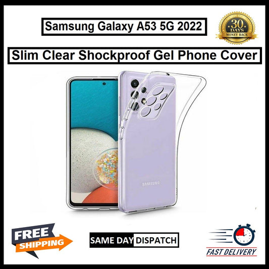 For Samsung Galaxy A53 5G 2022 Slim Clear Shockproof Gel Phone Cover