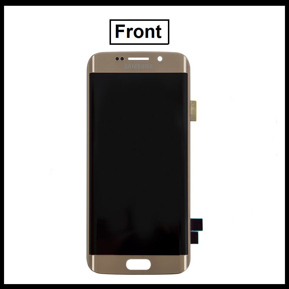 For Samsung Galaxy S6 Edge Gold/SM-G925F LCD Display Touch Digitizer Replacement