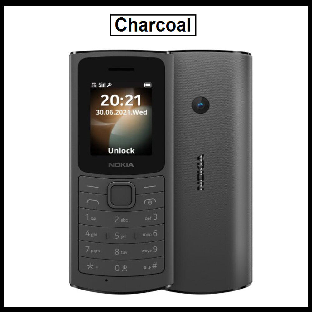 Nokia 110 4G LTE BIG Button & Unlocked ( Dual Sim ) & MP3 Player & FM Radio