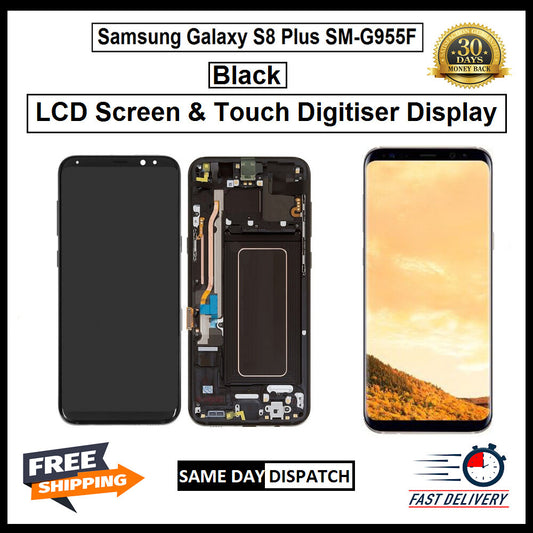 For Samsung Galaxy S8 Plus / SM-G955F Black Display Screen Touch Replacement LCD