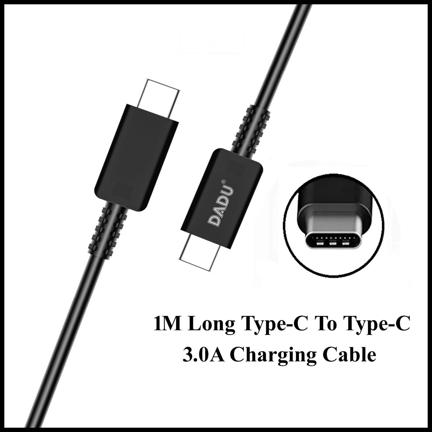 For Dadu Fast PD Type-C to Type-C Charging Cable-1M