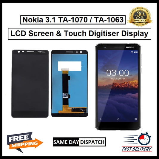 For Nokia 3.1 / TA-1070 LCD Screen Display Touch Digitizer Replacement Assembly