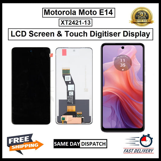 Motorola Moto E14 XT2421-13  Display Screen Touch Digitizer Replacement LCD