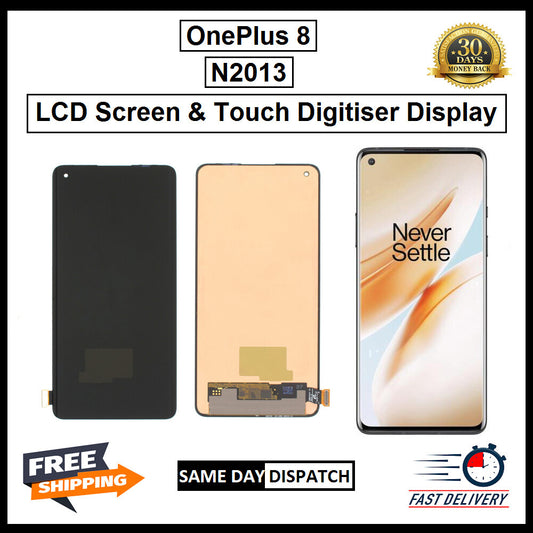 For OnePlus 8 /1+8 IN2013 Display Screen Touch Digitizer Replacement LCD