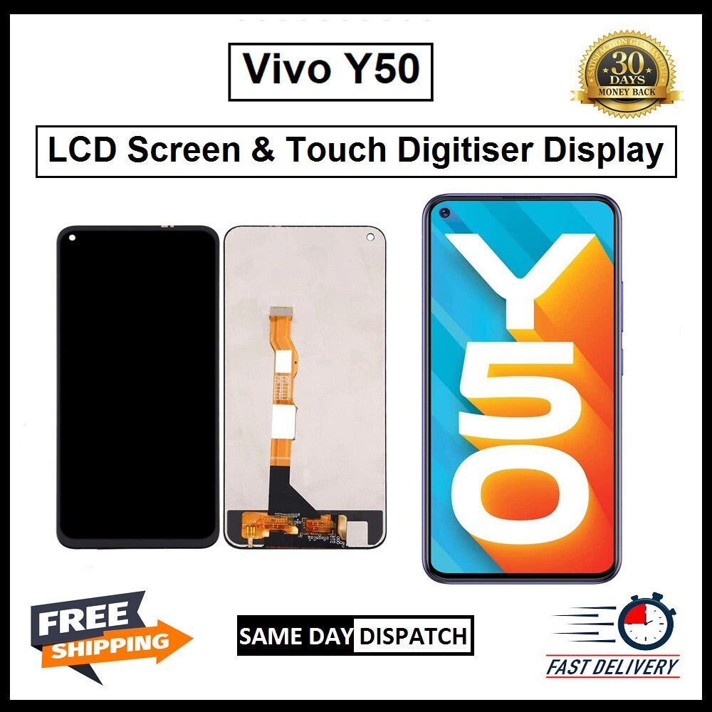 For Vivo Y50 Display Screen Touch Digitizer Replacement  LCD