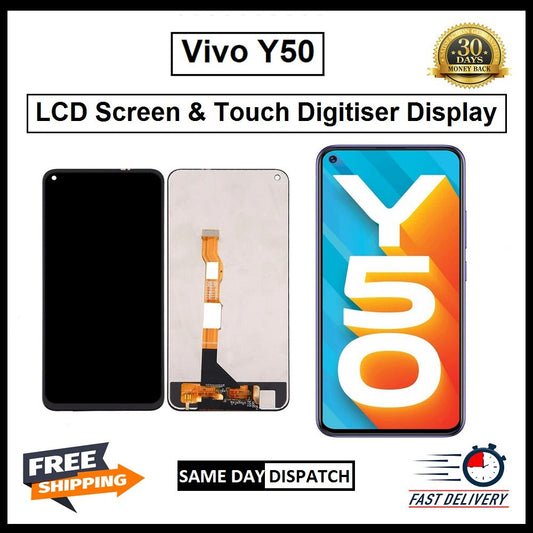 For Vivo Y50 Display Screen Touch Digitizer Replacement  LCD