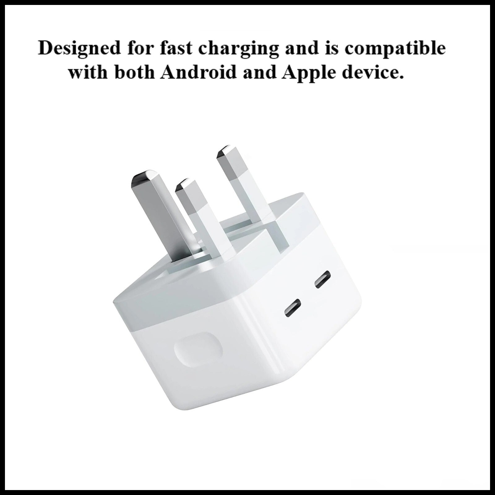 For Dadu Dual Interface PD 50W & Dual Type C Fast Wall Charging Adapter