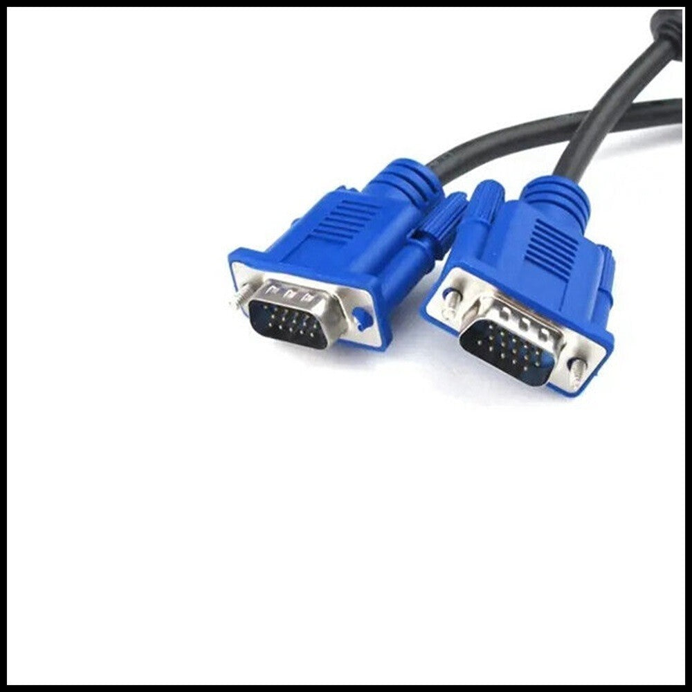 For VGA to SVGA 15 Pin PC Computer Monitor LCD Extension Cable Male to Male