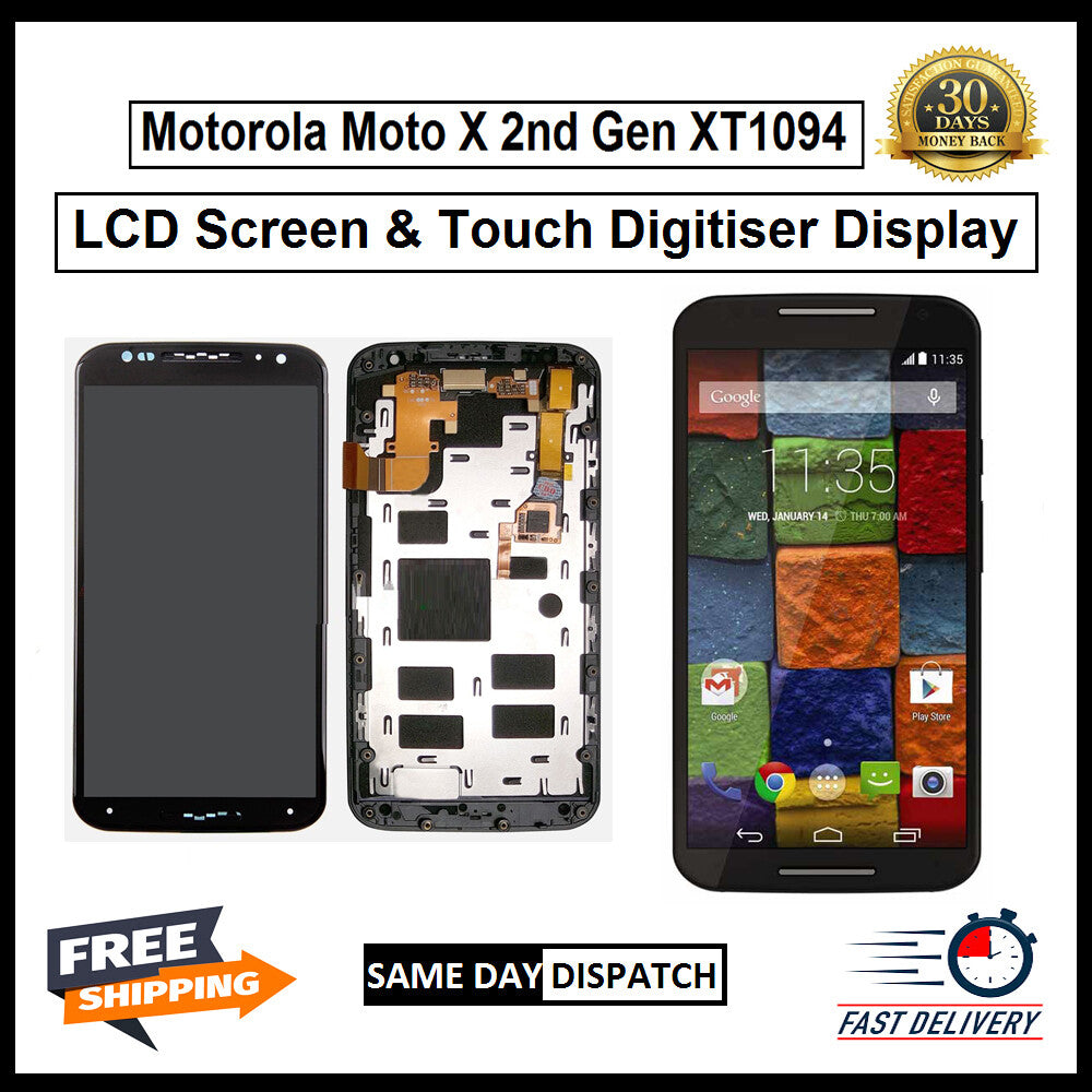 Motorola Moto X 2 GEN XT1094 Display Screen Touch Digitizer Replacement LCD