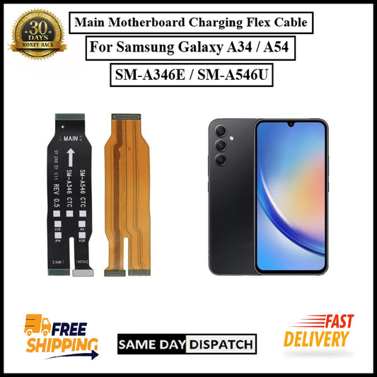 For Samsung Galaxy A34 / A54 Main Motherboard Charging Flex Cable Replacement