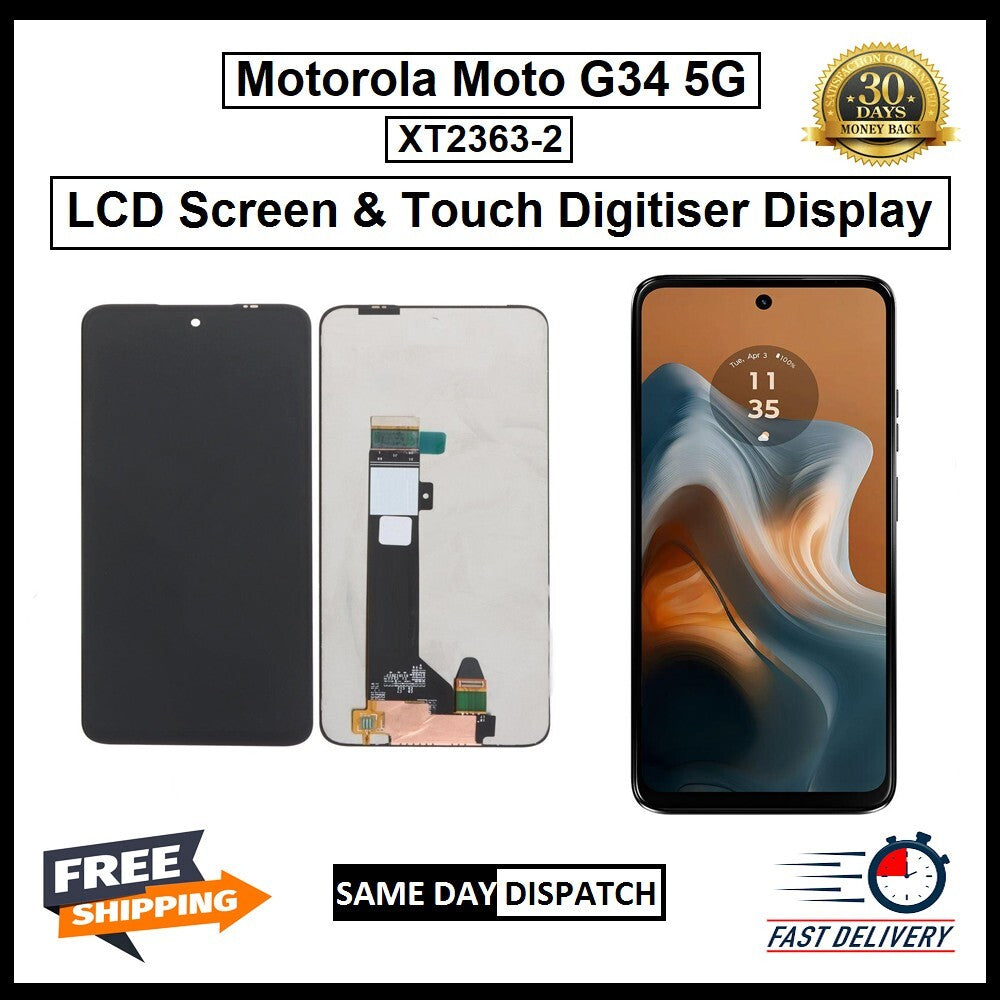 Motorola Moto G34 XT2363-2  Display Screen Touch Digitizer Replacement LCD