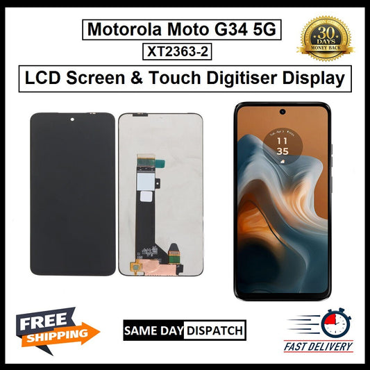 Motorola Moto G34 XT2363-2  Display Screen Touch Digitizer Replacement LCD