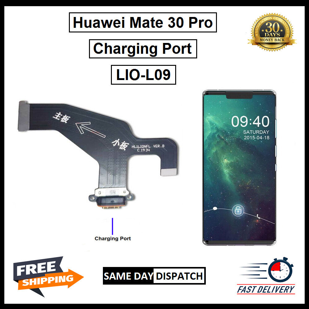For Huawei Mate 30 Pro LIO-L09 USB Replacement Charging Port Board Flex 