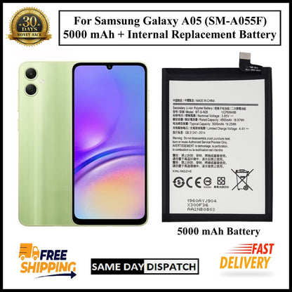 For Samsung Galaxy A05 / ( SM-A055F ) 5000mAh+ Internal Replacement Battery