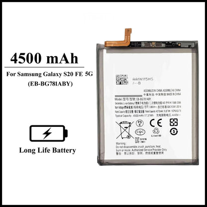For Samsung Galaxy S20 FE 5G ( SM-G781B ) 4500mAh+ Internal Replacement Battery