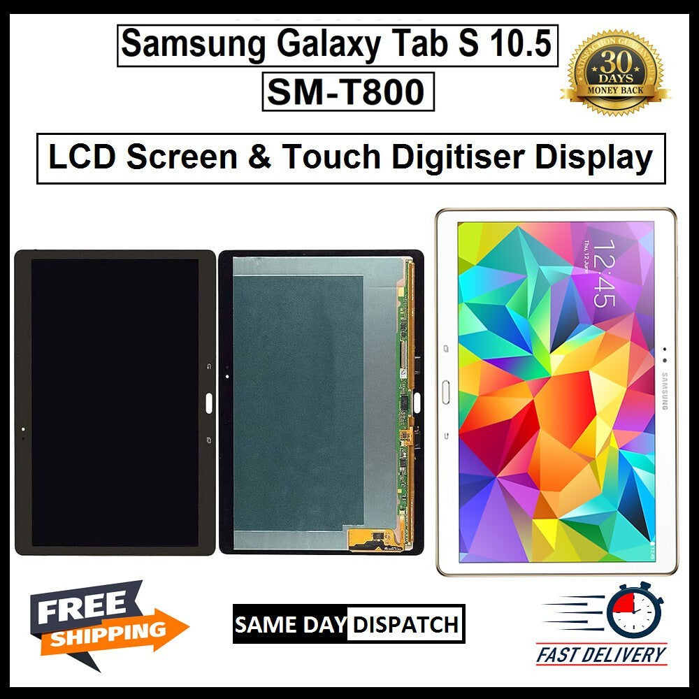 For Samsung Galaxy Tab S 10.5 T800 LCD Display TouchScreen Digitizer Replacement