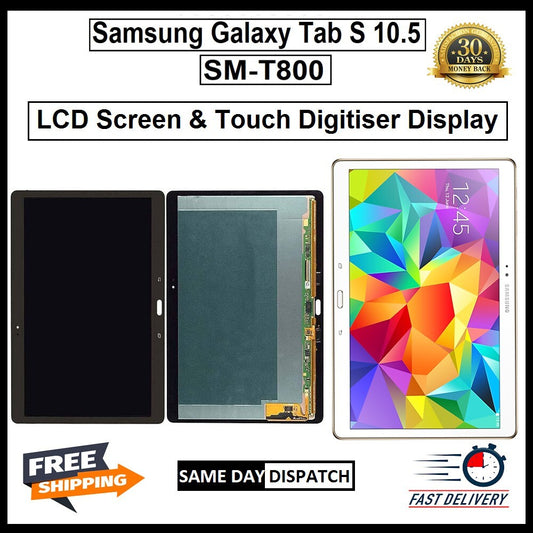 For Samsung Galaxy Tab S 10.5 T800 LCD Display TouchScreen Digitizer Replacement