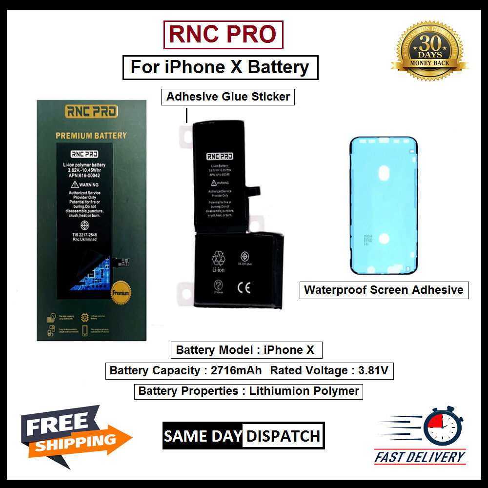 RNC Battery For Apple iPhone X / XS / XR / XS MAX / 11 / 11 PRO / 11 PRO MAX