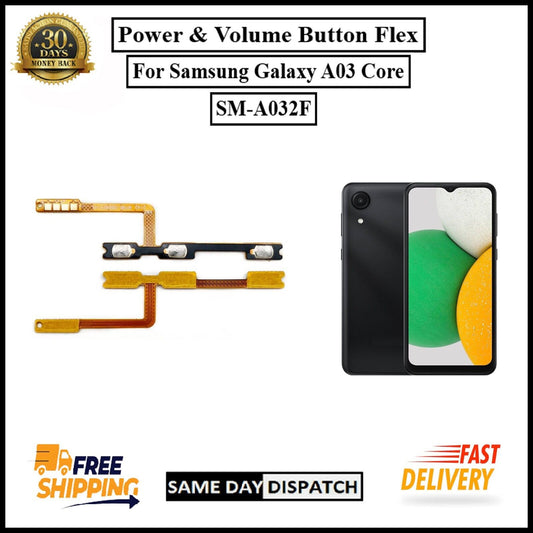 For Samsung Galaxy A03 Core/SM-A032F Power Cable &Volume Button Flex Replacement