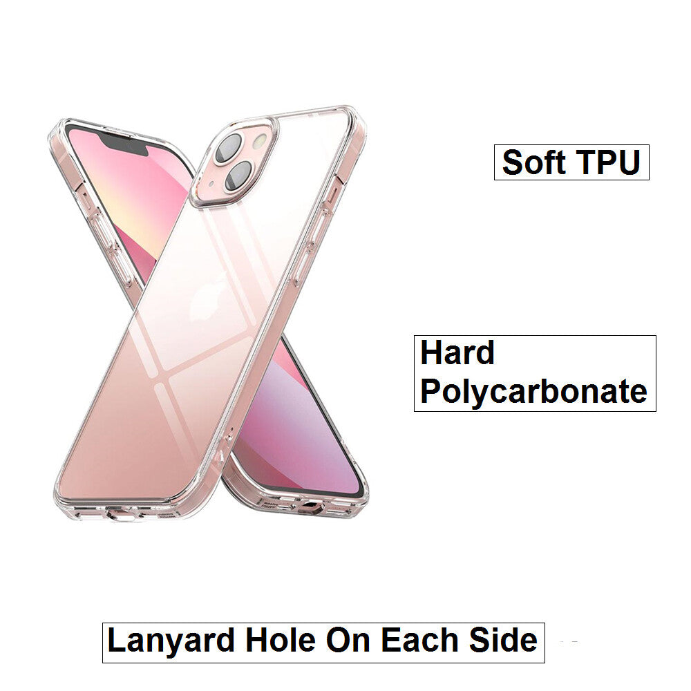 For Apple iPhone 13 Mini Slim Clear Shockproof Gel Phone Cover