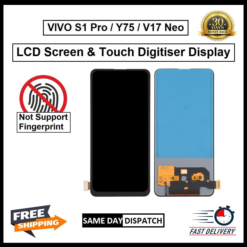 For Vivo  S1 Pro / Y75 / V17 Neo  Display Screen Touch Digitizer Replacement LCD