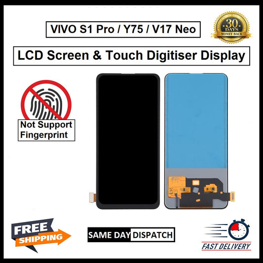 For Vivo  S1 Pro / Y75 / V17 Neo  Display Screen Touch Digitizer Replacement LCD