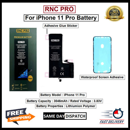 RNC Battery For Apple iPhone X / XS / XR / XS MAX / 11 / 11 PRO / 11 PRO MAX