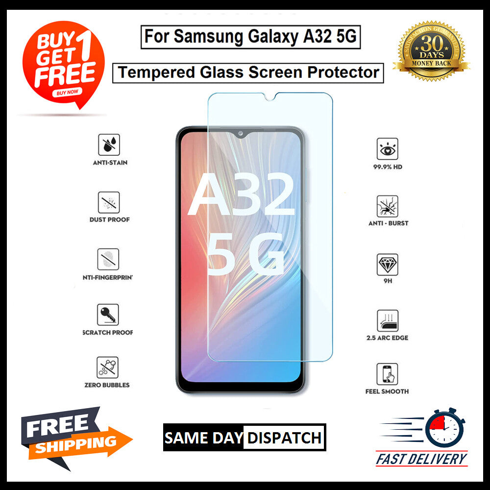 For Samsung A12 /A22 5G /A42 5G /A32 5G /A52 5G /A72 5G Tempered Glass Protector